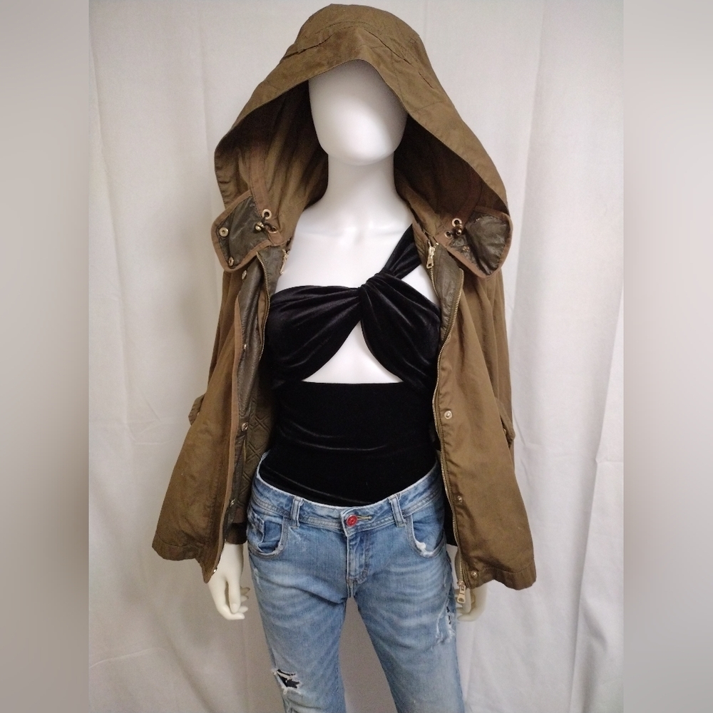 Zara Army Green Utility Jacket & Vest - Picture 9 of 13